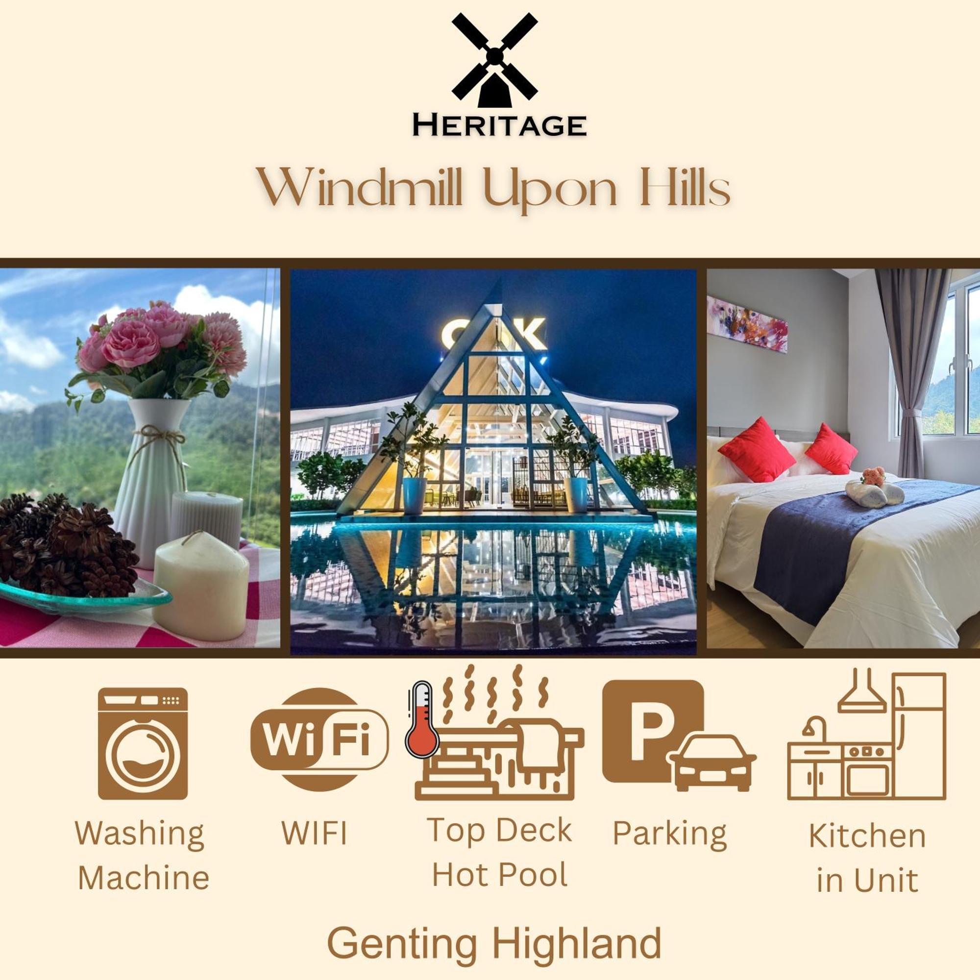 Windmill Upon Hills Luxurious Sky Villa 360 Sky Pool Heated Pool Mountainous Genting View Genting Highland By Heritage Genting Highlands Exteriér fotografie
